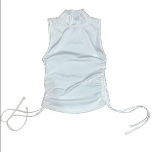 REVAMPED White crop top brand new